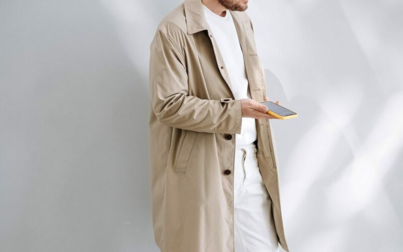 Drop hero portrait — guy in a clean everyday fit